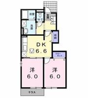東京都八王子市長房町(アパート)の賃貸物件の間取り
