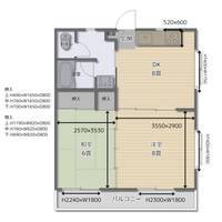 渡辺第6コーポの間取り