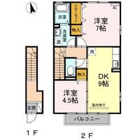 広島県広島市南区宇品神田3(アパート)の賃貸物件の間取り