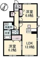 マリ・ソル若葉 B棟の間取り