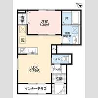 埼玉県鴻巣市大間3(アパート)の賃貸物件の間取り