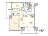 プラウドタワー小岩ファーストの間取り