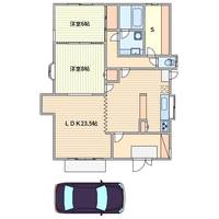 ワイエーエフハイム2号棟の間取り