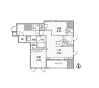 東京都台東区台東4(マンション)の賃貸物件の間取り