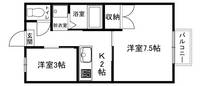 コーポもとまちの間取り