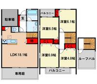 福岡県筑紫野市大字永岡(一戸建)の賃貸物件の間取り