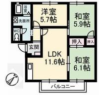 物件の間取り画像