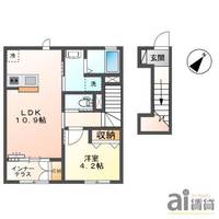 埼玉県飯能市仲町(アパート)の賃貸物件の間取り