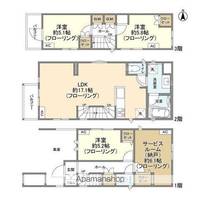 東京都足立区六月1(一戸建)の賃貸物件の間取り