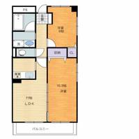 こぐまマンション久米町IIの間取り