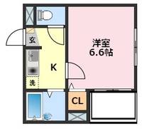 千葉県柏市中央2(アパート)の賃貸物件の間取り