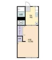 静岡県浜松市中央区大瀬町(アパート)の賃貸物件の間取り