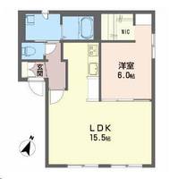 岩手県花巻市不動町1(アパート)の賃貸物件の間取り