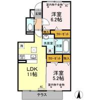 静岡県浜松市浜名区根堅(アパート)の賃貸物件の間取り