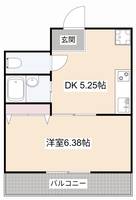 大阪府高槻市真上町2(マンション)の賃貸物件の間取り