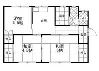 岡山県岡山市中区中井3(一戸建)の賃貸物件の間取り
