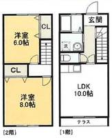 静岡県浜松市中央区和田町(一戸建)の賃貸物件の間取り