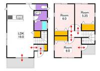 岡山県岡山市北区高柳西町(一戸建)の賃貸物件の間取り