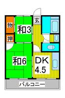 弥生マンションの間取り