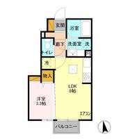 栃木県宇都宮市鶴田町(アパート)の賃貸物件の間取り