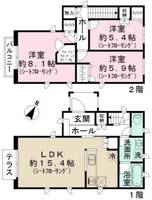 東京都板橋区赤塚5(一戸建)の賃貸物件の間取り