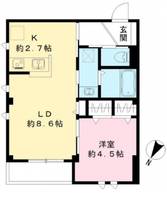 東京都品川区豊町4(マンション)の賃貸物件の間取り