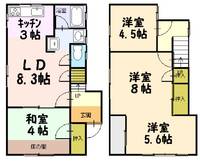 神奈川県逗子市山の根1(一戸建)の賃貸物件の間取り