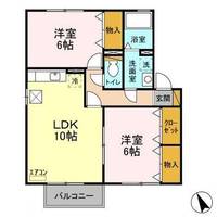 ベルデュールすず樹 Aの間取り