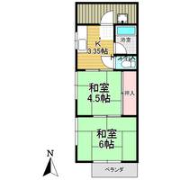 東京都羽村市緑ヶ丘3(アパート)の賃貸物件の間取り