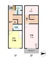 埼玉県さいたま市緑区道祖土4(アパート)の賃貸物件の間取り