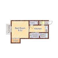 スリーゼハイツ乙津 B棟の間取り