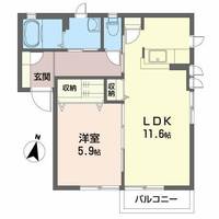 岩手県花巻市石神町(アパート)の賃貸物件の間取り