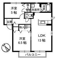 サンハイツS U棟の間取り