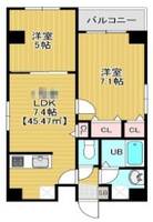 Bloom錦糸町の間取り