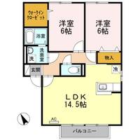広島県福山市川口町1(アパート)の賃貸物件の間取り