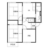 神奈川県平塚市公所(アパート)の賃貸物件の間取り