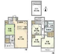 東京都杉並区下井草4(一戸建)の賃貸物件の間取り