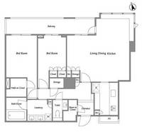 パークコート麻布十番ザタワーの間取り
