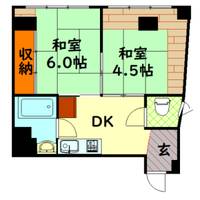 広島県広島市中区大手町5(マンション)の賃貸物件の間取り
