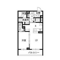 東京都国立市西1(マンション)の賃貸物件の間取り