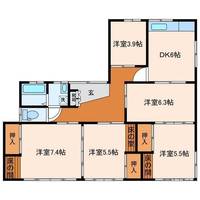 福島県いわき市好間町上好間(一戸建)の賃貸物件の間取り
