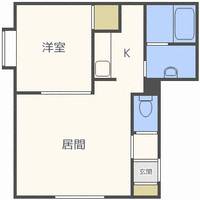 北海道札幌市清田区清田二条1(マンション)の賃貸物件の間取り