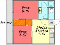 広島県広島市中区光南4(マンション)の賃貸物件の間取り