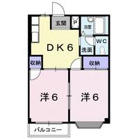 栃木県佐野市堀米町(アパート)の賃貸物件の間取り