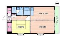 大阪府吹田市江坂町5(マンション)の賃貸物件の間取り