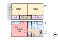 メゾネット吉田の間取り