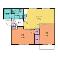 タウニイエードBの間取り