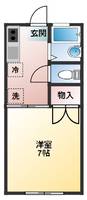 千葉県千葉市花見川区幕張町5(アパート)の賃貸物件の間取り