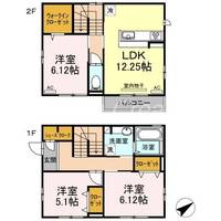 徳島県徳島市上吉野町1(一戸建)の賃貸物件の間取り