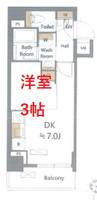 東京都大田区仲池上1(マンション)の賃貸物件の間取り